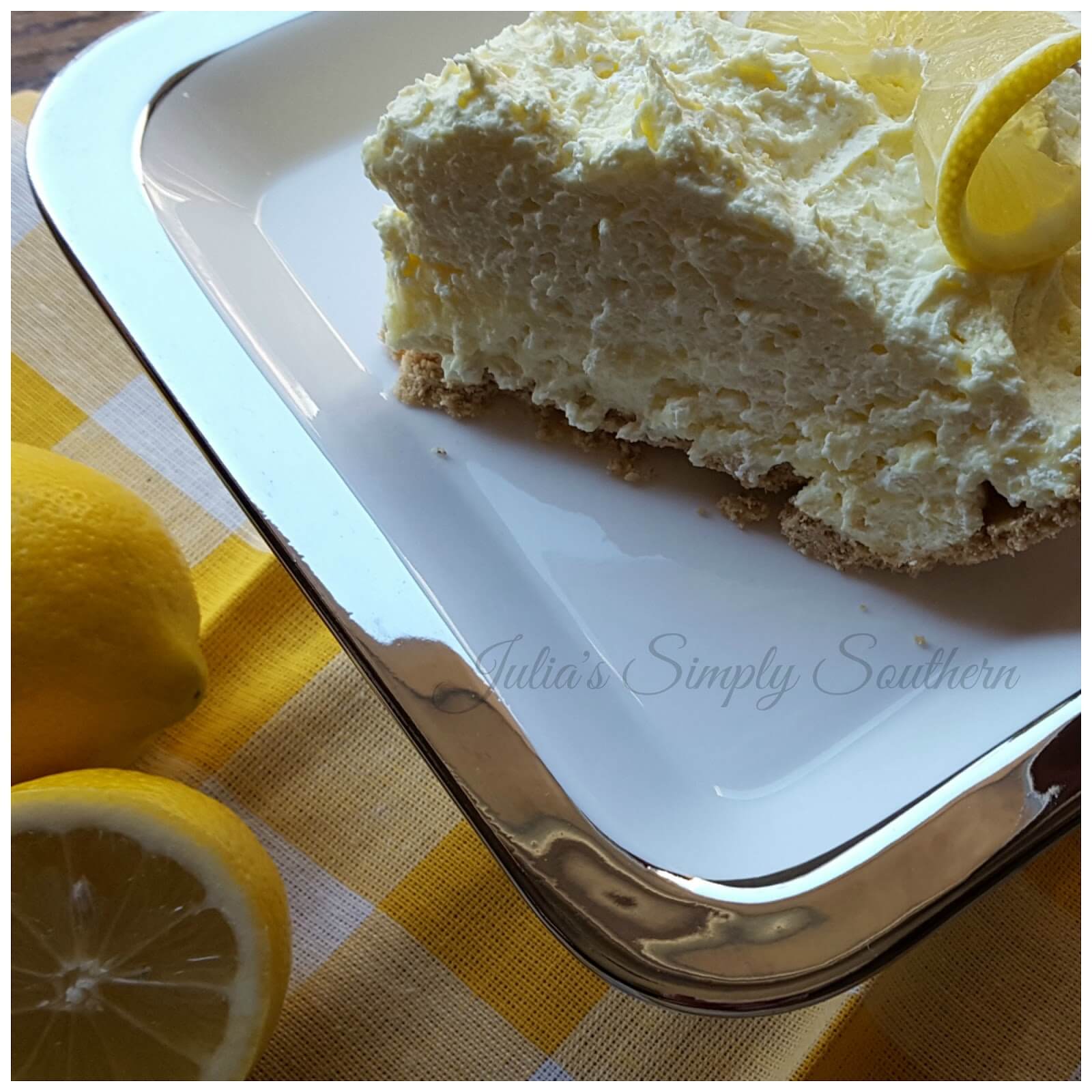 No Bake Lemon Pie Recipe Julias Simply Southern