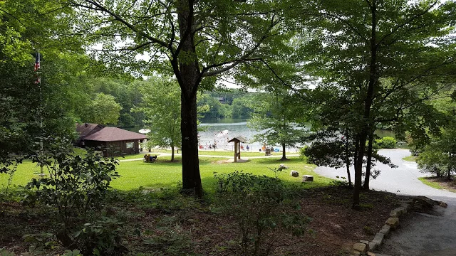 Lake for swimming in Table Rock state park