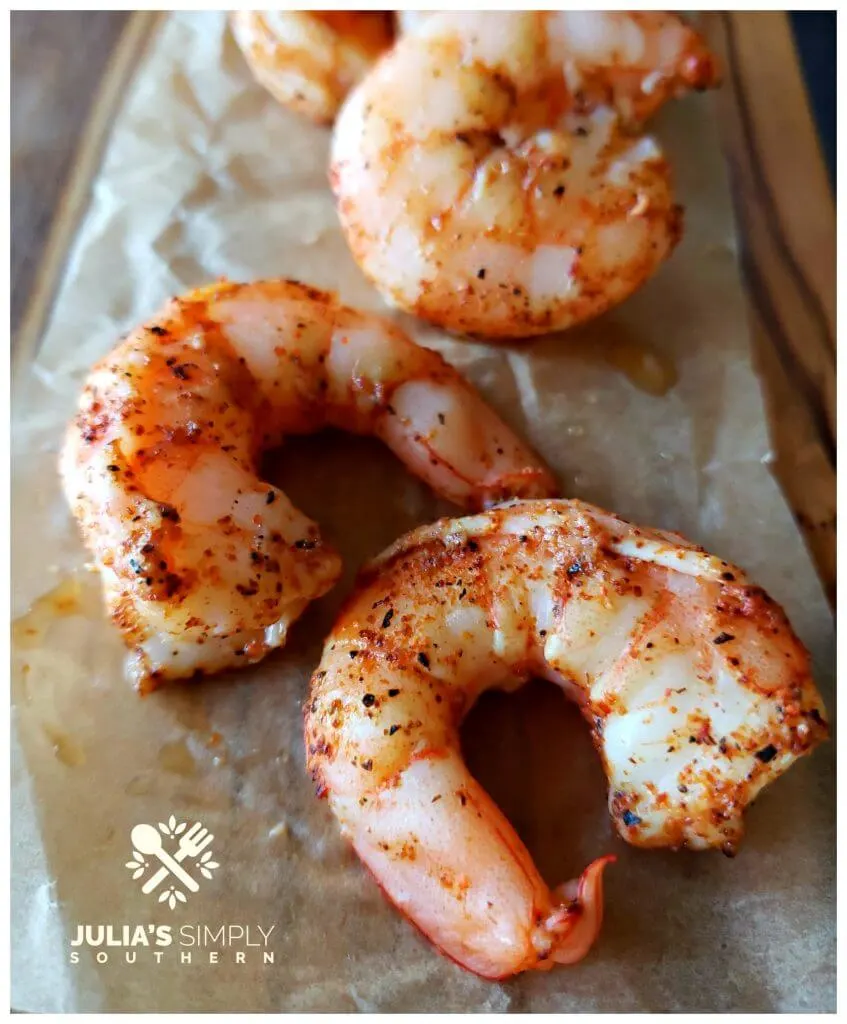 Oven baked wild caught shrimp