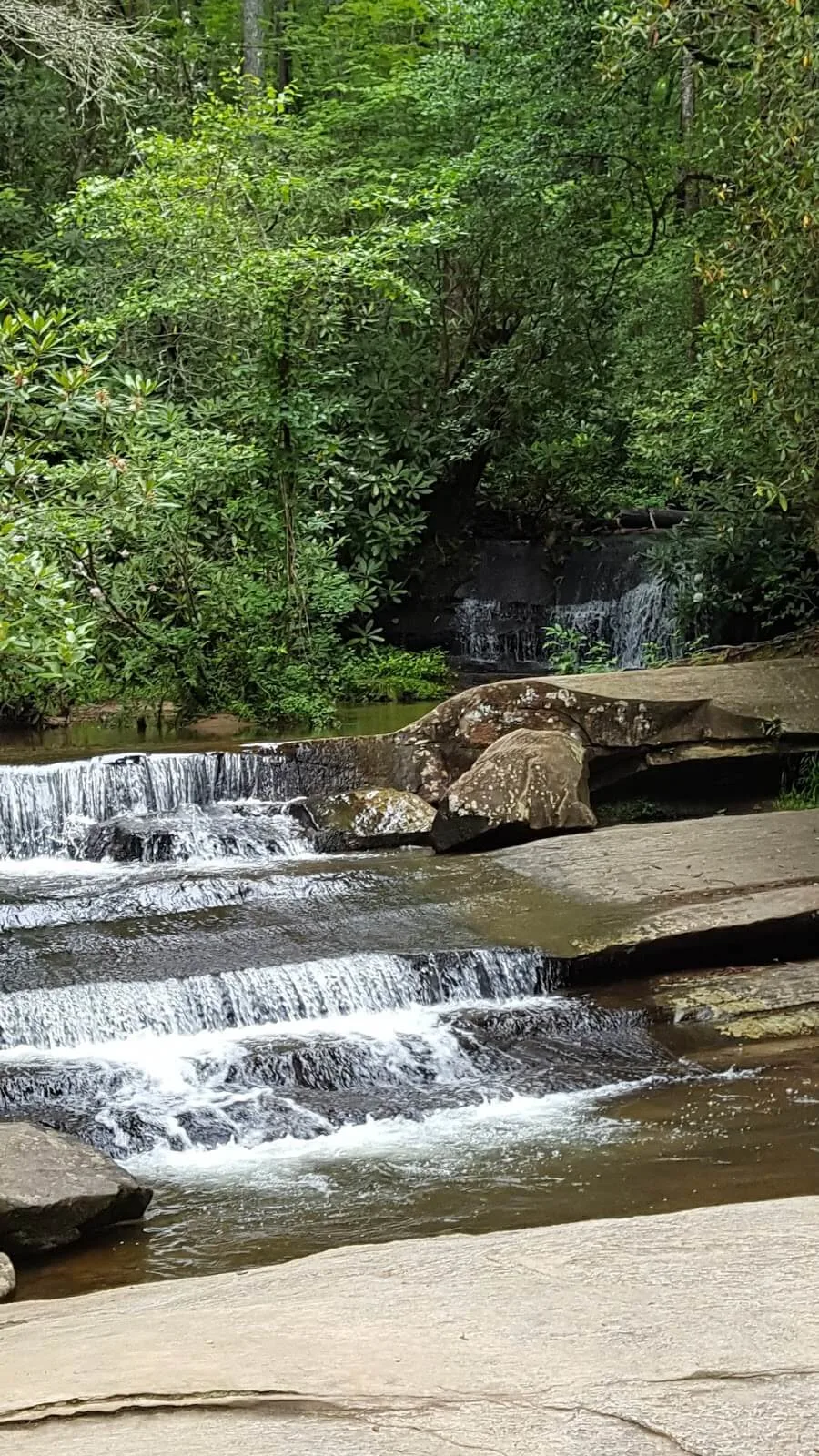 Small waterfall in Table Rock - South Carolina state parks