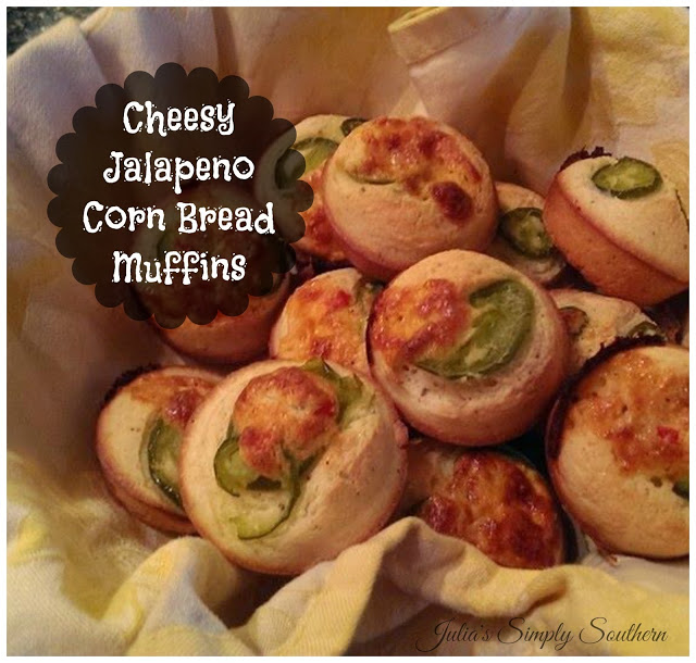 Cheesy Jalapeno Cornbread Muffins