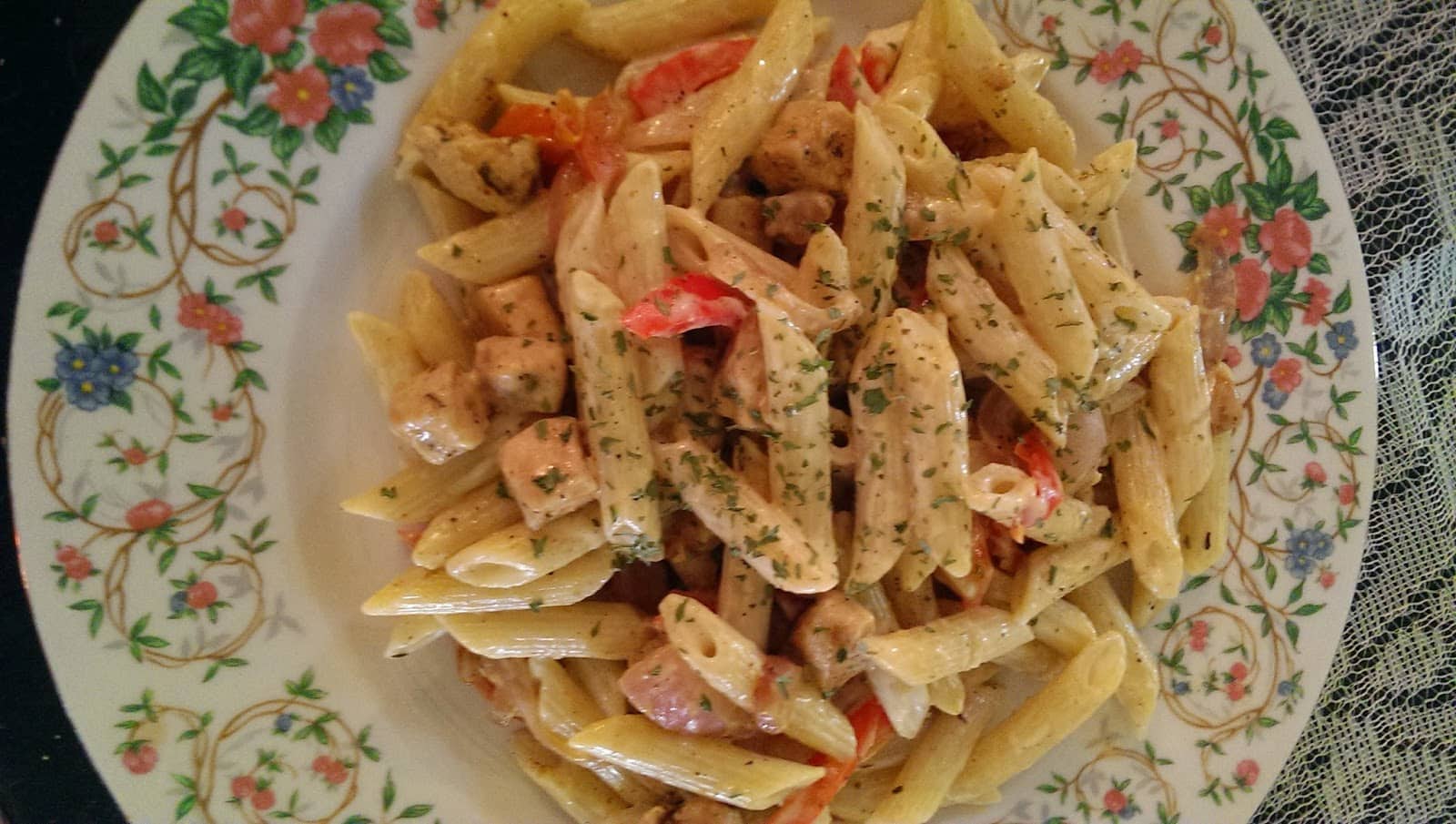 Blackened Chicken Pasta Alfredo - Julias Simply Southern