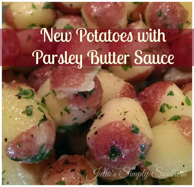 New Potatoes with Parsley Butter Sauce