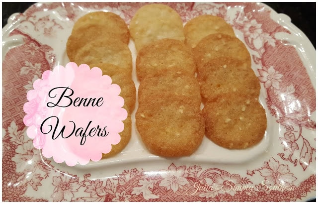 Benne Wafers Cookie Recipe