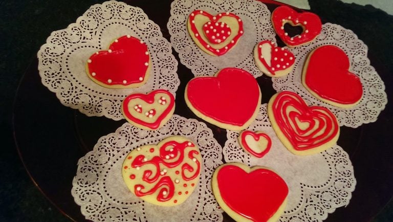 Valentine Cookies with Royal Icing