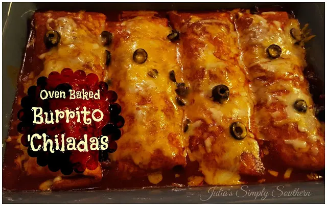 Oven Baked Burritos 'Chiladas - Smothered