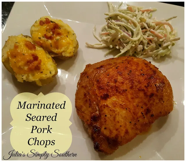 Marinated Seared Pork Chops