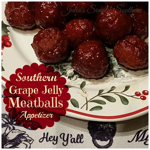 Southern Grape Jelly Meatball Appetizers