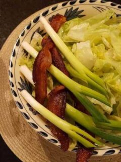 Appalachian Killed Lettuce Salad with bacon grease dressing
