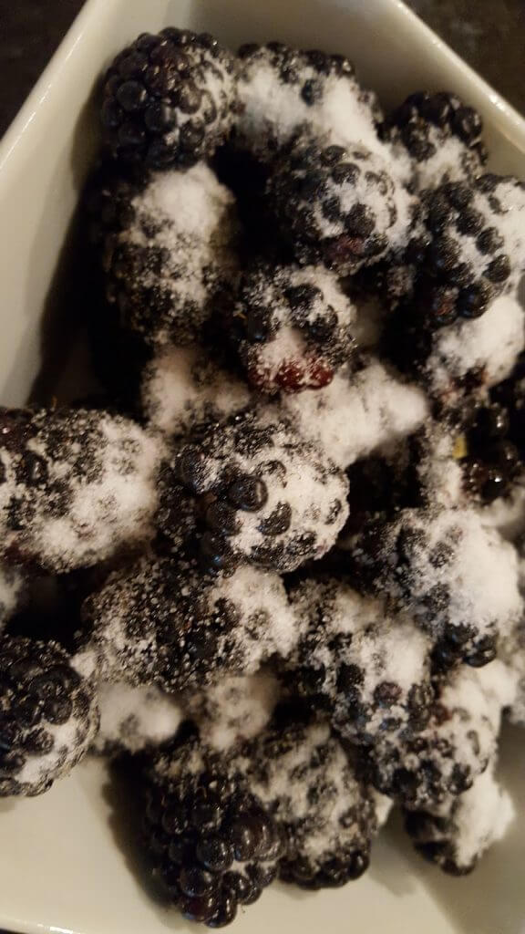 Blackberries for cobbler