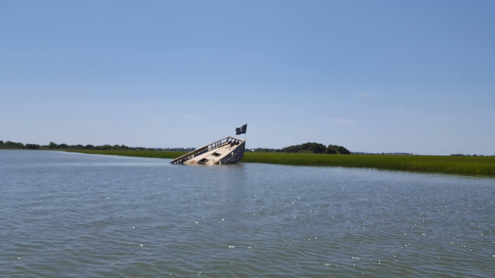 Hurricane Hugo - SC sunken boat