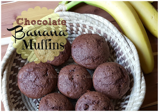 Chocolate Banana Muffins Recipe Julias Simply Southern 7582