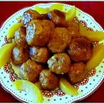 Peach turkey meatballs