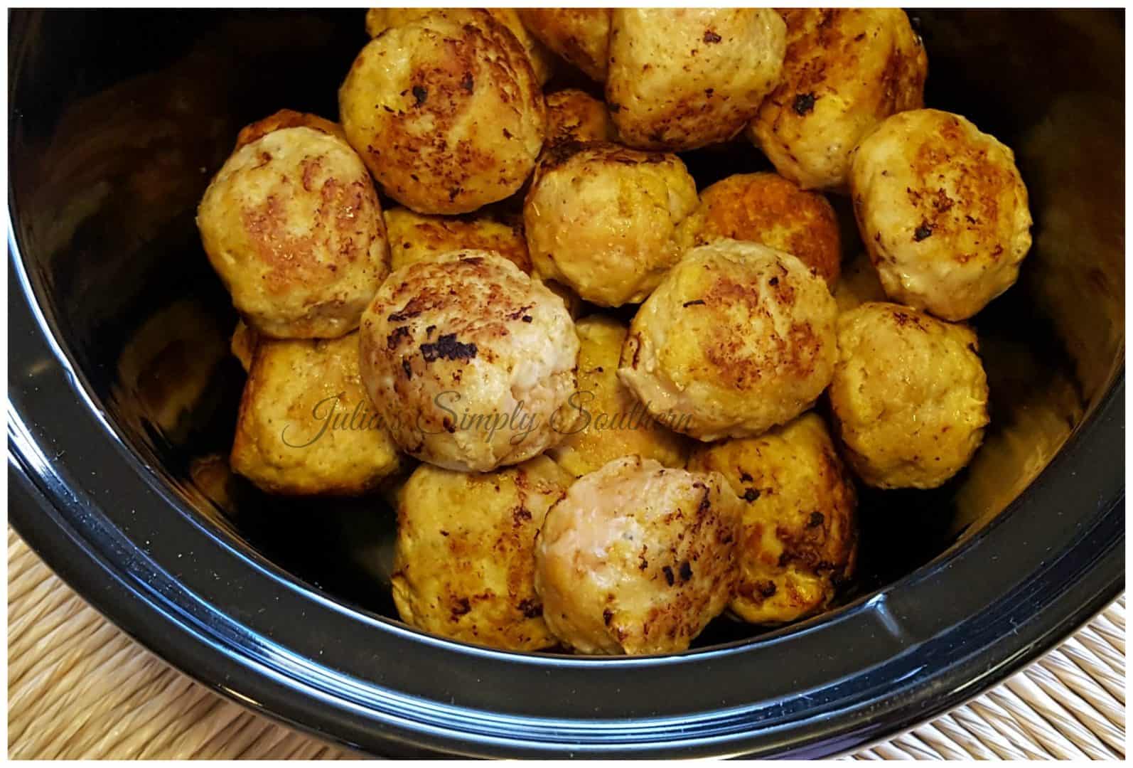 Southern Breeze Cold Brew & Peach Turkey Meatball Appetizers