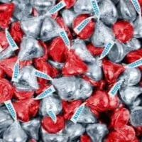 Hershey's Kisses - Original - Red and Silver Foil, 1 lb