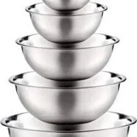 Stainless Steel Mixing Bowls by Finedine (Set of 6) Polished Mirror Finish Nesting Bowl, ¾ - 1.5-3 - 4-5 - 8 Quart - Cooking Supplies