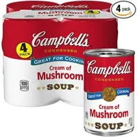 Campbell's Condensed Cream of Mushroom Soup, 10.5 oz. Can, 4 Count