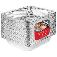 9 x 13 Aluminum Foil Pans (30 Pack) - Disposable Half Size Steam Table Deep Pans Great for Restaurants, Parties, BBQ, Catering, Baking, Cooking, Heating, Storing, Prepping Food – 12.5" x 10.25" x 2.5"