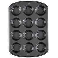 Wilton 2105-6789 Perfect Results Premium Non-Stick Bakeware Muffin and Cupcake Pan, 12-Cup, STANDARD, Silver