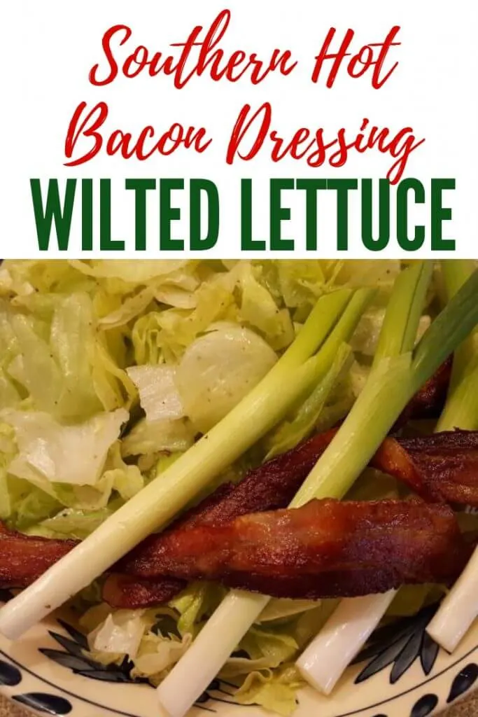 Kilt Lettuce Salad Recipe with hot bacon grease dressing and cider vinegar
