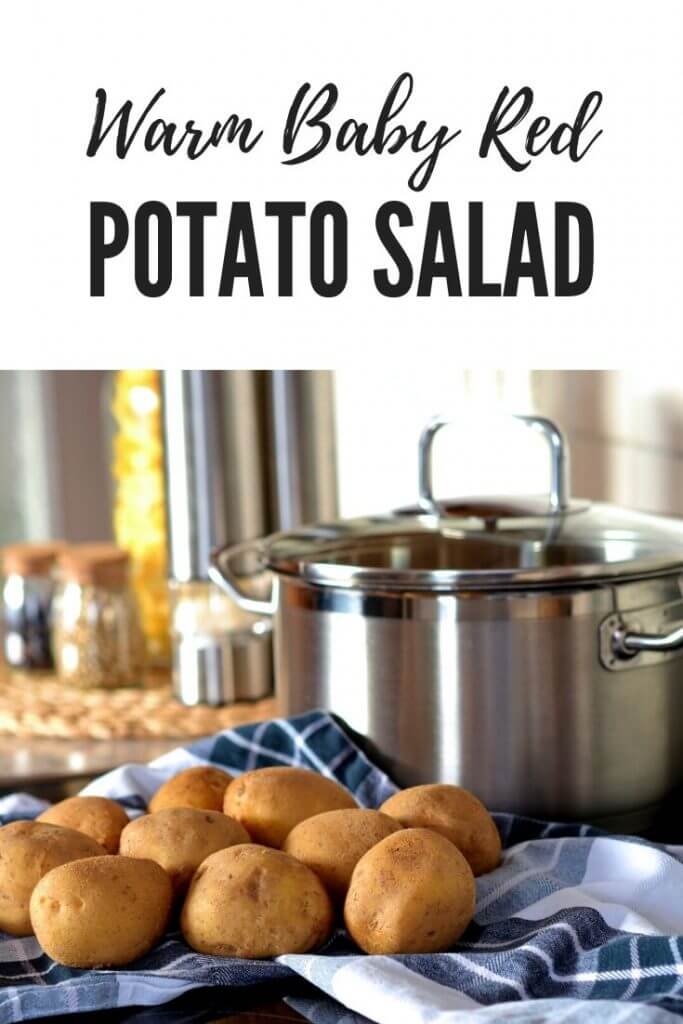 Recipe for a warm baby red potato salad