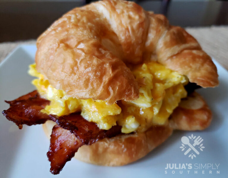 Bacon Egg and Cheese Croissant Sandwiches