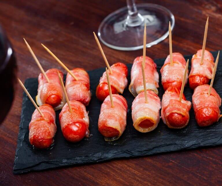 bacon wrapped lil smokies cocktail weenies