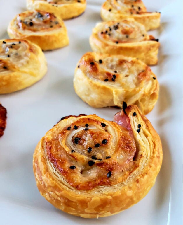 Ham and Cheese Pinwheels Recipe Julias Simply Southern