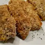 Baked breaded pork chops