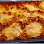 Baked Spaghetti with mozzarella