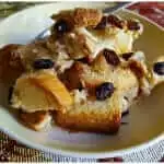 Basic Bread Pudding in a custard sauce