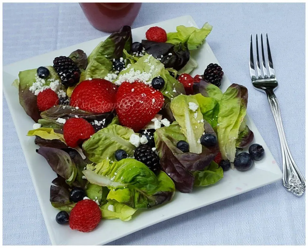 Mixed Berry Salad with Raspberry Dressing