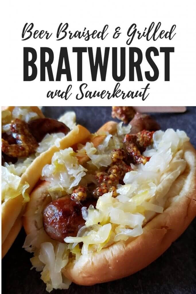 Beer Braised Brats and Sauerkraut Julias Simply Southern