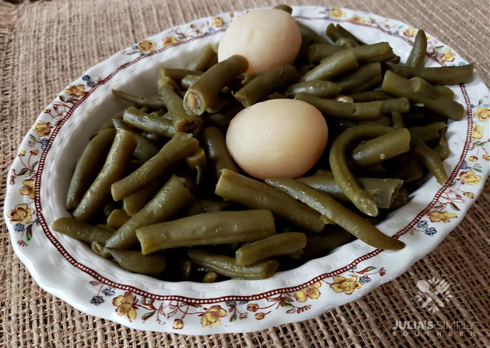 Southern Style Crock Pot Green Beans - Julias Simply Southern