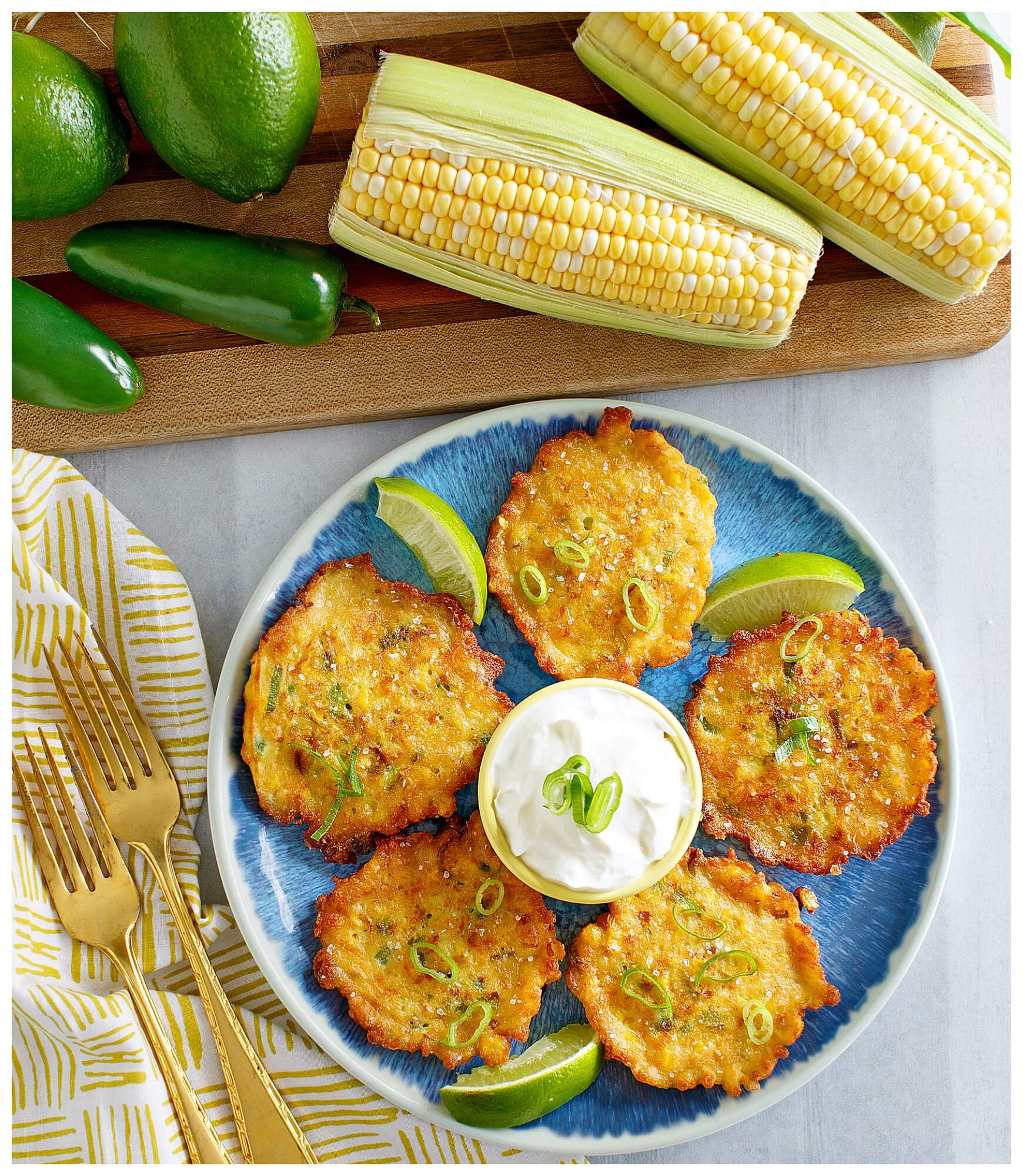 How to make cheesy corn nugget fritters