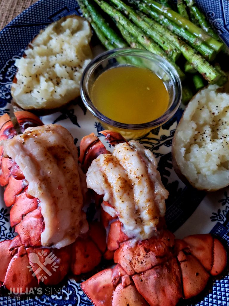 Lobster dinner at home 