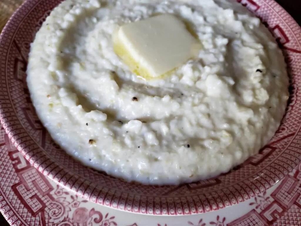 Southern breakfast food in a bowl