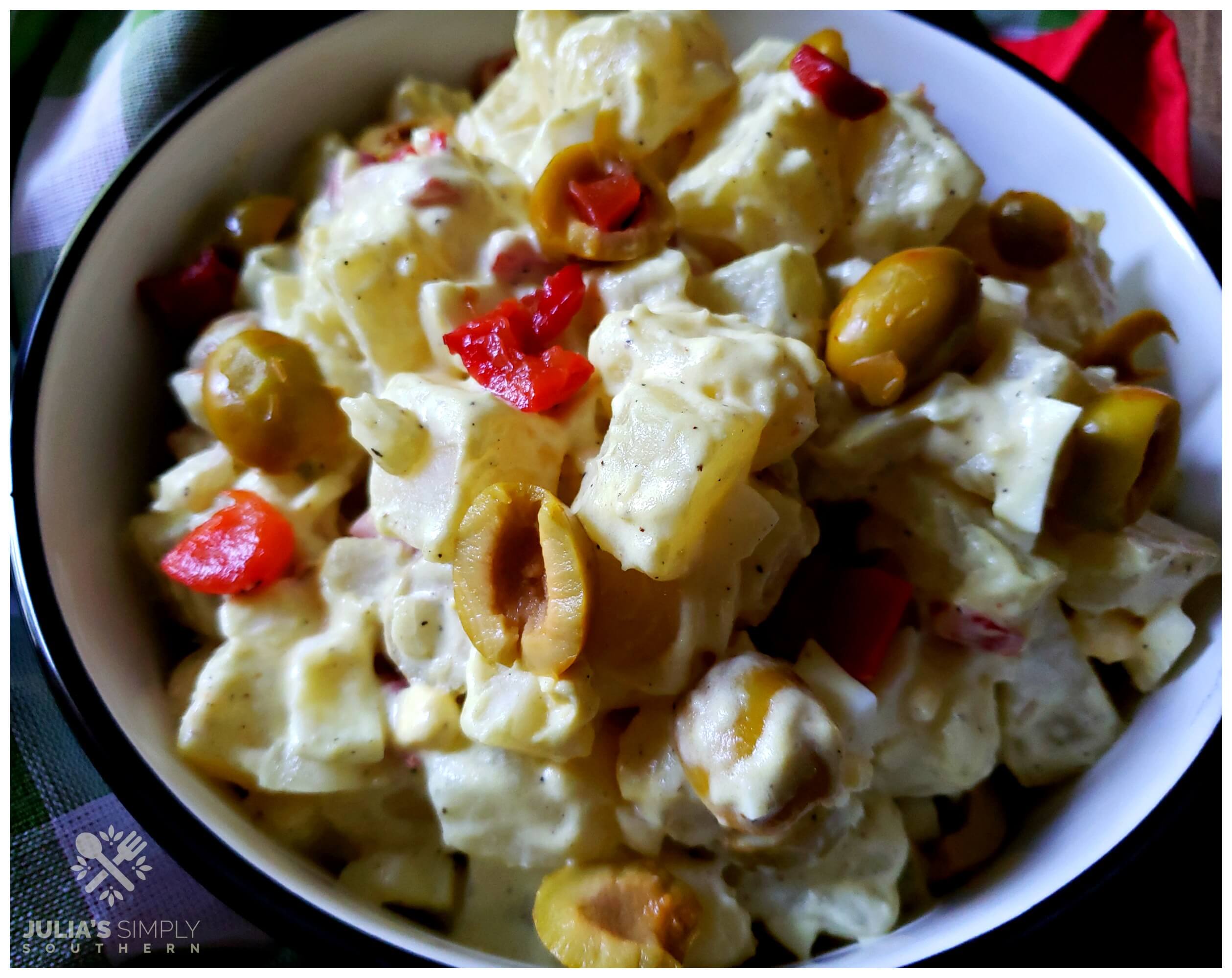 Green Olive Potato Salad Recipe Julias Simply Southern