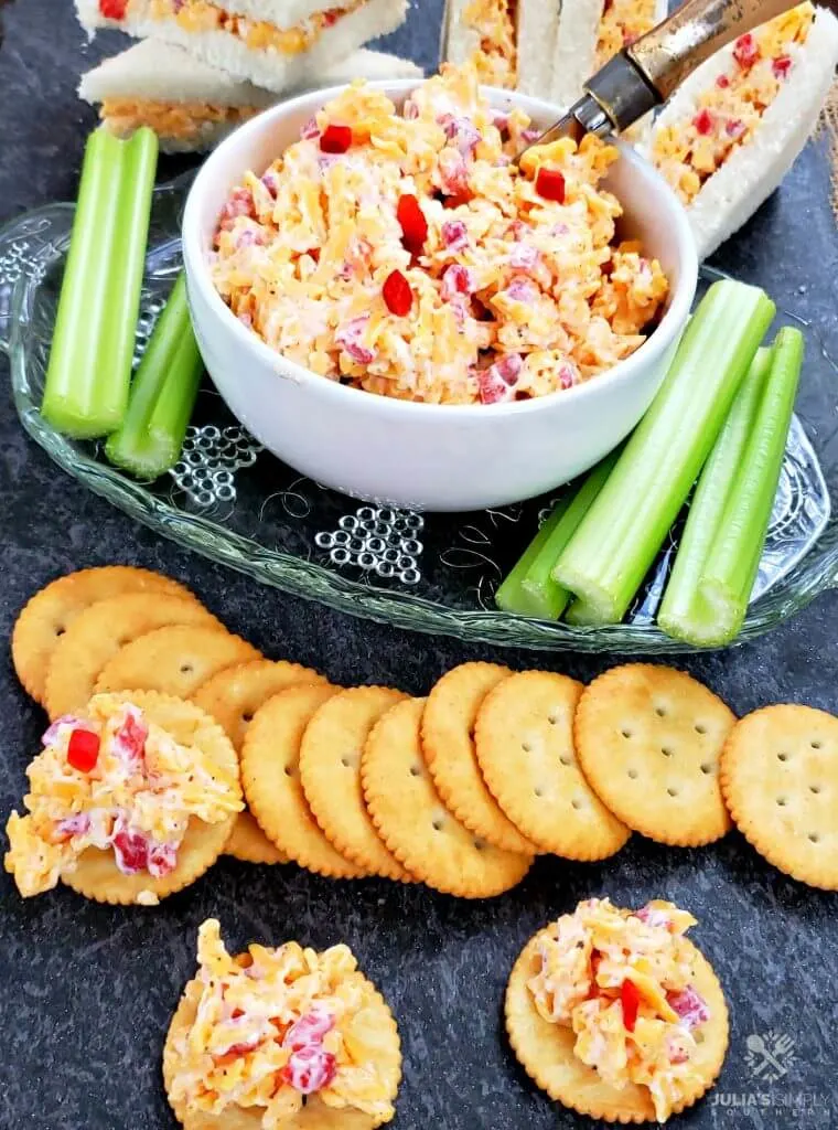 Pimento cheese sandwiches and cracker spread recipe