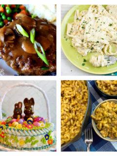 Collage of featured recipes at Meal Plan Monday 259