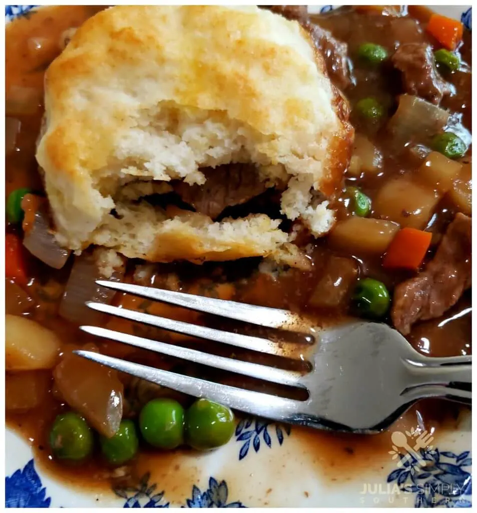 Delicious comfort food recipe for Beef Pot Pie