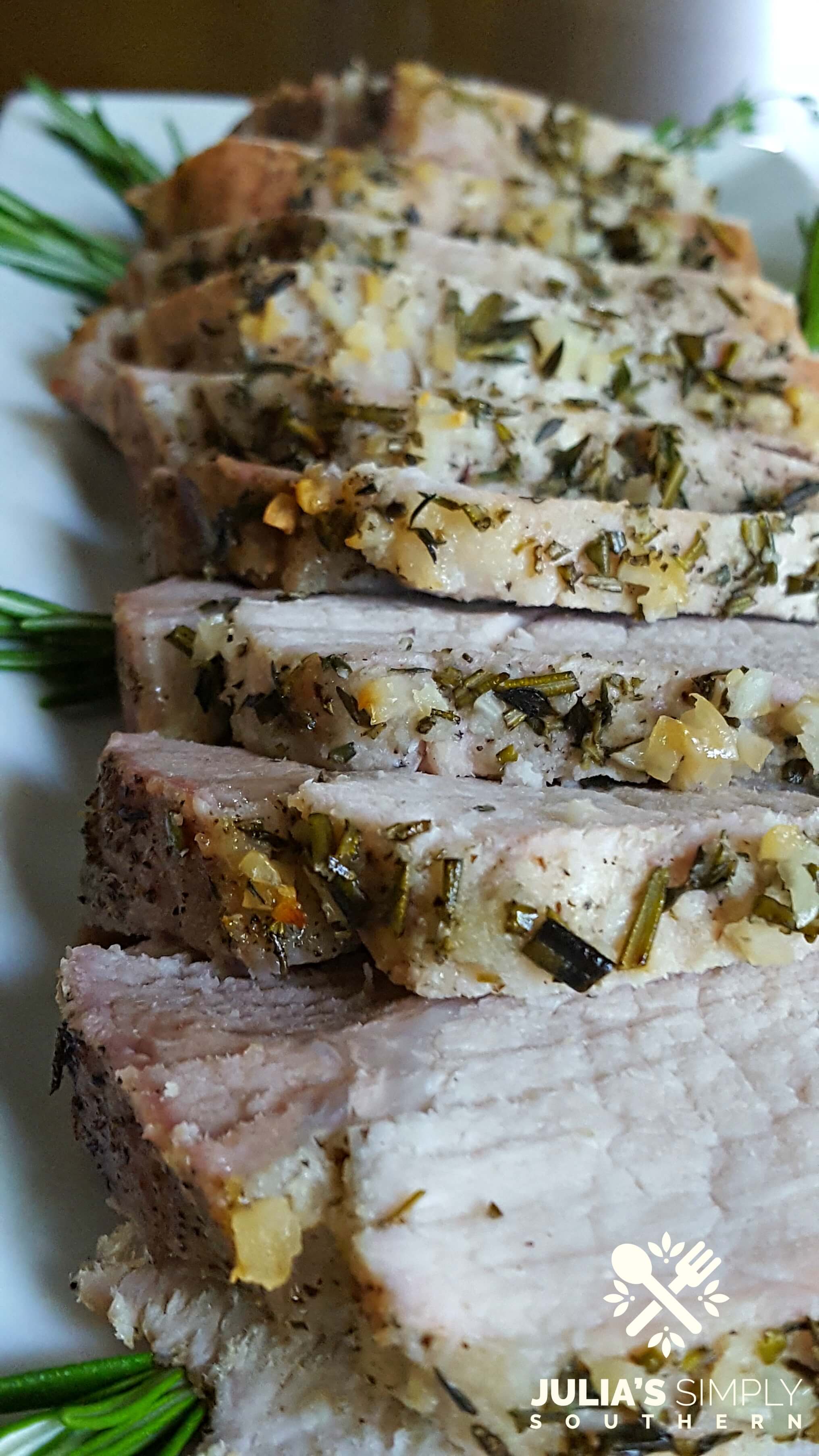 Herb and Garlic Crusted Pork Roast