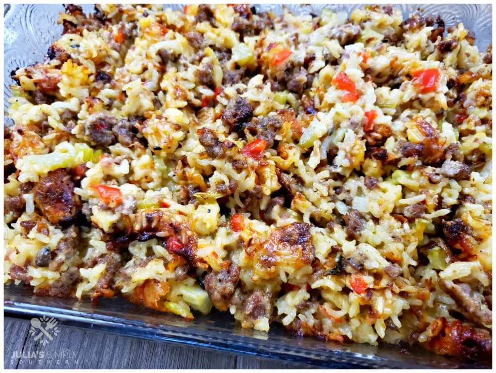 easy sausage and rice casserole