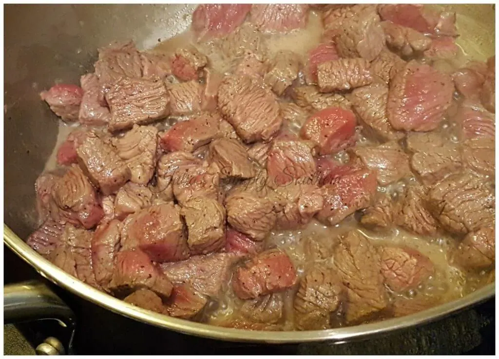 cooking beef tips