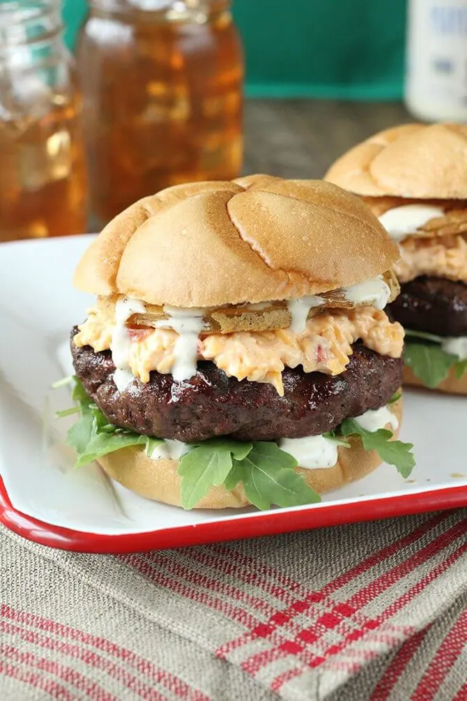 Pimento Cheese Southern Burger: Southern Bite