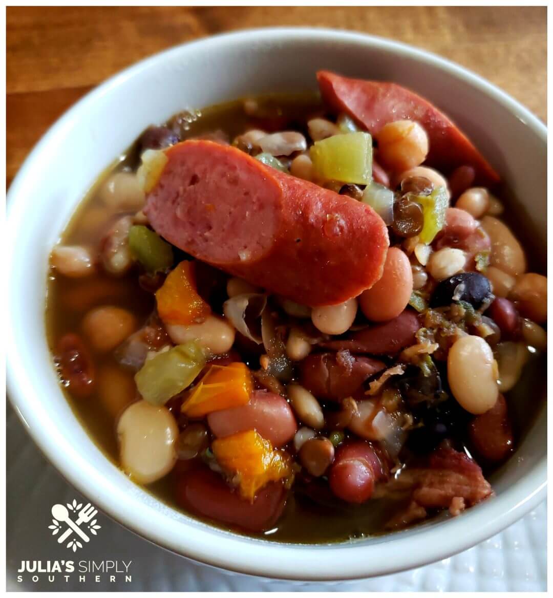 15 Bean Soup with Smoked Sausage A One Pot Meal Julias Simply Southern