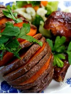 How to make delicious Hasselback sweet potatoes in the oven