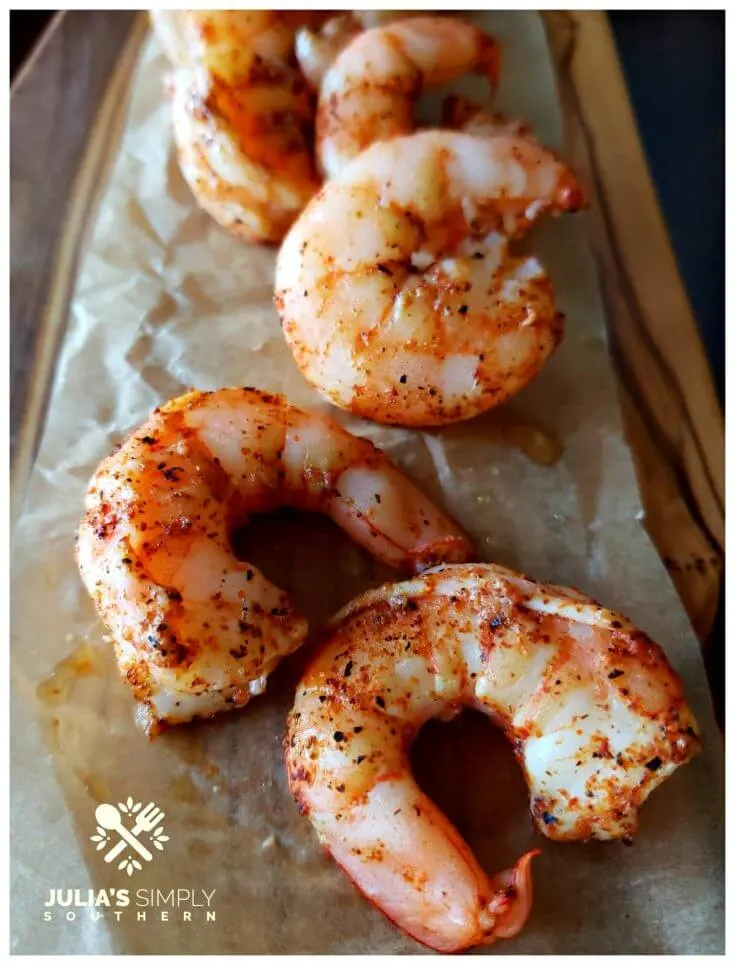 Amazing Blackened Shrimp that bakes in ten minutes