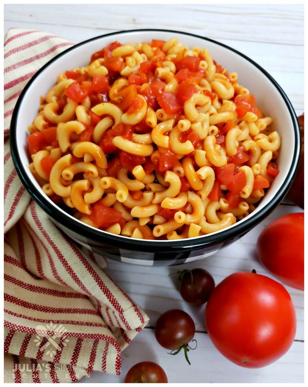 easy macaroni and tomatoes