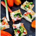 Best ever cold vegetable pizza appetizer recipe